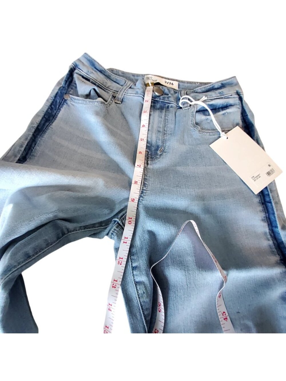 1822 Denim Womens Light Wash Skinny Jeans Size 2/26 With Stretch Cotton Blend - Picture 3 of 12
